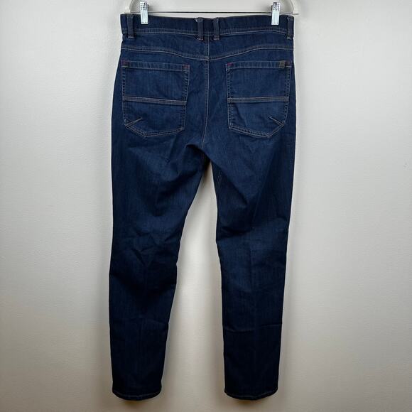 L.L. Bean Men's Selvedge Jeans Medium Wash Straight Leg Gusseted Size 33x34 - Picture 5 of 12